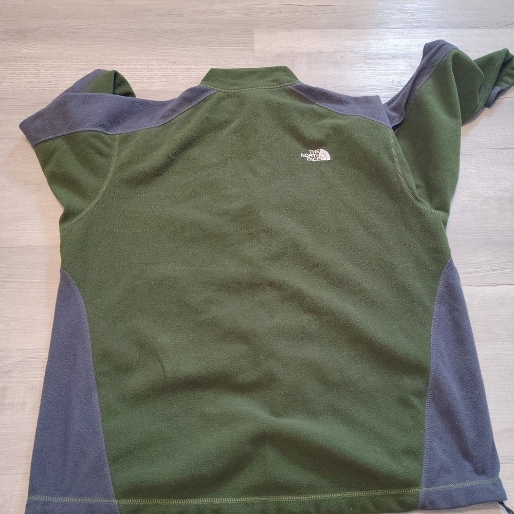 The North Face Windwall Jacket Mens XXL 2XL Full Zip Wind  Resistant Fleece Gree - Picture 3 of 9